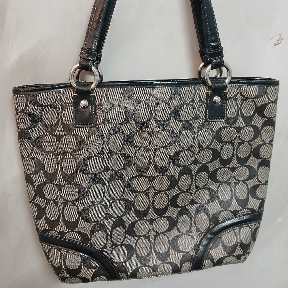 Coach Monogram Tote - Picture 7 of 11